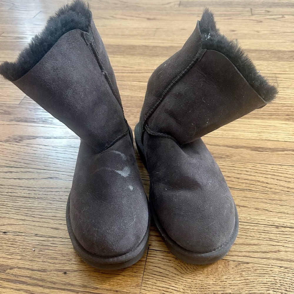 UGG Bailey Button II boots in chocolate brown